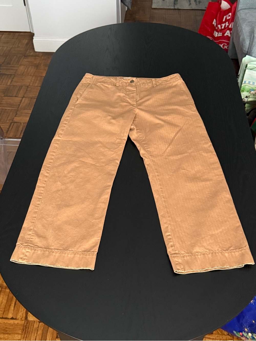 Nili Lotan Tan Cotton Pants